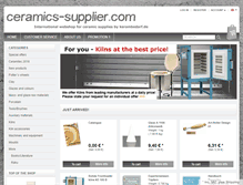 Tablet Screenshot of ceramics-supplier.com